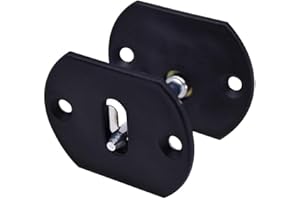 Yoogu 4 Sets Furniture Connector Pin Style Replacements Part Sofa Couch Sectional Connector Black