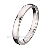 3MM Polished Comfort Fit Titanium Wedding Ring Band