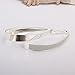NYKKOLA 925 Sterling Silver Post Hoop Earrings for Women Girls Hypoallergenic Chunky Open Big Huggie Hoop Elegant Jewelry Fashion Oval Chunky Silver Hoop Earrings for Birthday/Christmas Gifts