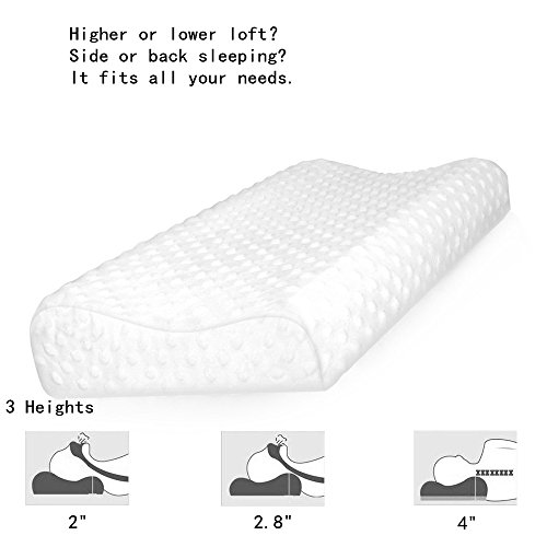 Contoured Memory Foam Pillow Cervical Snoring Pillows Orthopedic
