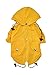 Ellie Dog Wear Yellow Zip Up Dog Raincoat with Reflective Buttons, Pockets, Rain/Water Resistant, Adjustable Drawstring, Removable Hoodie - Extra Small to Extra Large - Stylish Dog Raincoats (L)