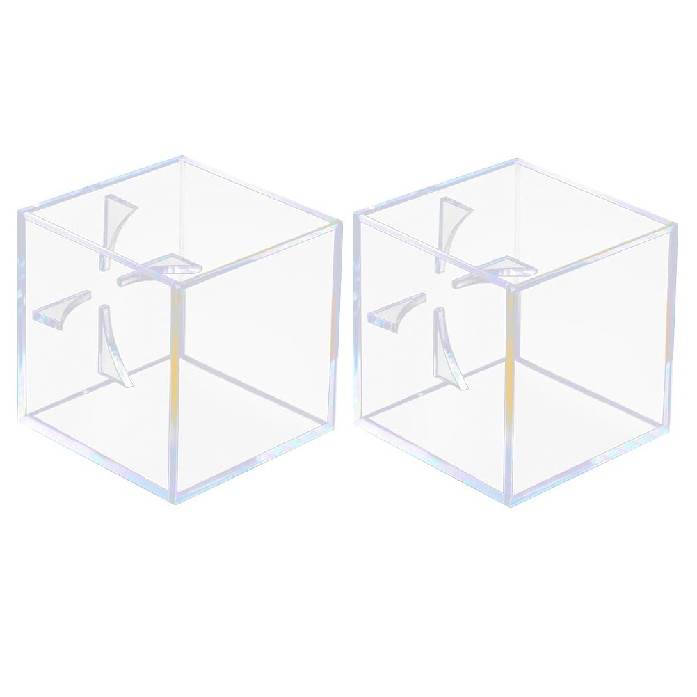 BESPORTBLE 2 Pcs Baseball Storage Case Practical Transparent Golf Ball Display Case Baseball Storage Box Baseball Collector Case Organizer Storage Container Holding Case