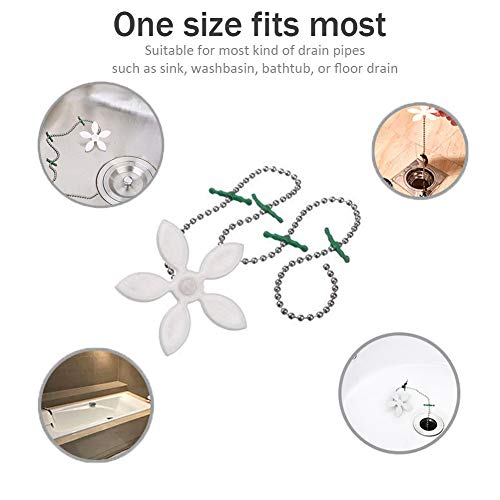 10 Pcs Flower Shower Drain Protectors Disposable Hair Cleaner Collector Catchers Strainer Hair Trap For Kitchen and Bathroom Barthtub