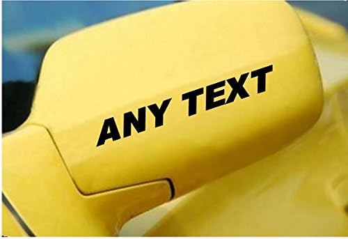 StickerLoaf Brand ANY TEXT Decal Side mirror door Decals racing race Sticker Stickers