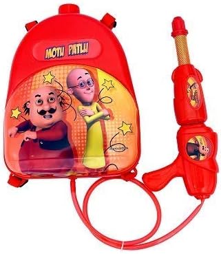 Startoys India Motu Patlu Holi Water Gun with Bag Tank