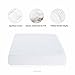 Linenspa Plush Quilted Mattress Pad-Breathable Mattress Cover with Deep Pockets Stretches up to 18 Inches, White