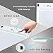 FRK Digital Body Weight Bathroom Scale, High accuracy with Tempered Glass Platform, Smart Step-on Technology, Batteries Included