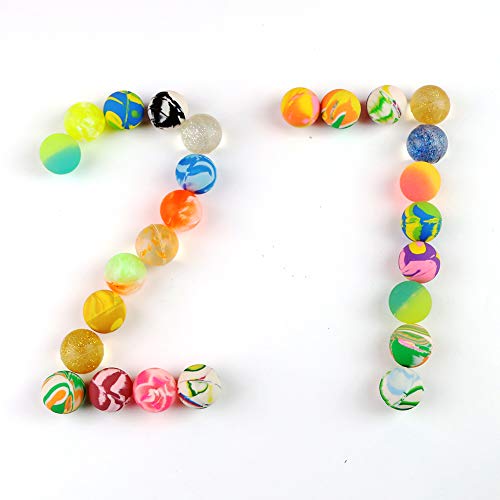 HAKACC Flummis, 50 Stück 25mm Flummis Springball Gummiball Hüpfball Mitgebsel Tombola Kindergeburtstag