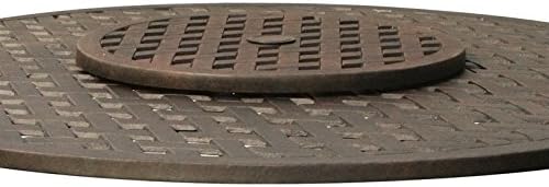 Darlee Outdoor 30" Lazy Susan in Antique Bronze