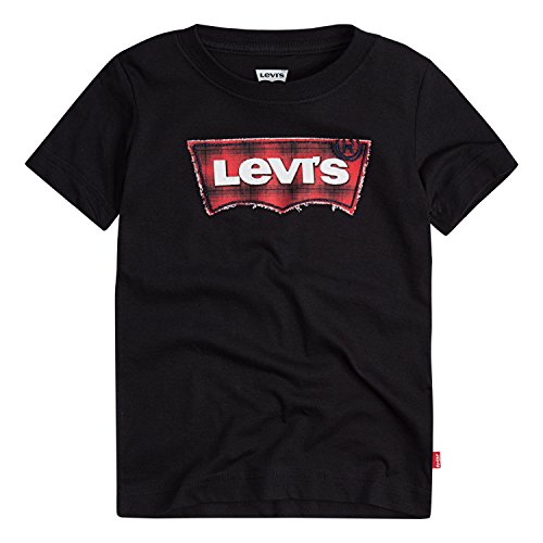 Levi s big boys  logo t-shirt, black beauty red logo, l