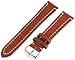 Hirsch Liberty Leather Watch Strap - Golden Brown - L - 20mm / 18mm - Shiny Silver Buckle - Artisan Calf Leather Band