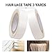 1.27cm x 3 Yards Hair Replacement Strong Adhesive Lace Front Wig Hair Support Tape, Double-Sided Water-Proof Invisible Tape 2 Rolls/Pack For Wigs/Toupees/Skin Weft Hair Extensions-Whitethumb 1