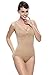 Franato Women's Sleeveless Thong Bodysuit Firm Tummy Waist Control Shapewear