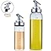 Olive Oil Dispenser Cruet Set - Agvincy Salad Dressing Bottle for Balsamic Vinegar, Soy Sauce Including 2pack Heavy-duty 17oz & 6oz Glass Bottles and 1 Replaceable Non-Drip Spout