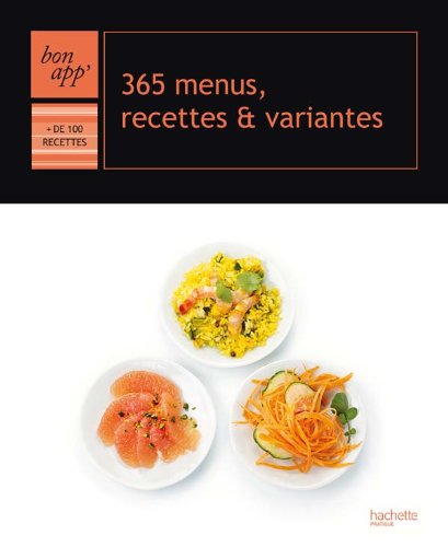 365 menus, recettes et variantes