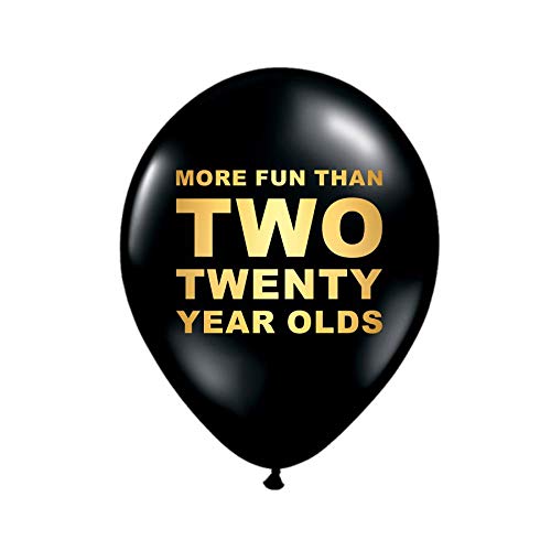 White-Rabbits-Design-More-Fun-Thank-Two-Twenty-Year-Olds-40th-Birthday-Party-Balloons-Set-of-3-Funny-40th-Birthday-Decoration-40th-Gag-Gift-40th-Party-Decor