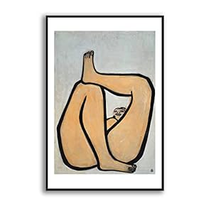 Framed Canvas Wall Art for Living Room, Bedroom Sexy Girls by Sanyu Canvas Prints for Modern Home Decoration Ready to Hang - 16"x24" inches
