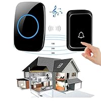 loukou Home Security Smart Wireless Doorbell 58 Songs Optional 300M Distance Waterproof Kits