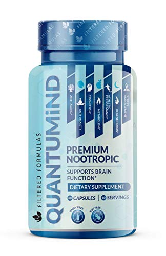 Nootropics Brain Supplement - Focus Supplement for Memory :: Concentration :: Clarity :: Energy - Mental Health and Memory Supplement for Brain with Ashwaganda - QUANTUMiND by Filtered Formulas (180)