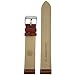 Tech Swiss Watch Band Genuine Leather Extra Long Honey Brown Alligator Grain 20 millimeter