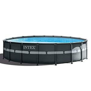 Intex 26329EH Intex-18′ X 52″ Ultra XTR Frame Set Pool, 18ft X 52in, dark grey