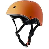 Kids Bike Helmet, CPSC Certified, Adjustable and Multi-Sport, from Toddler to Youth, 3 Sizes (Orange)