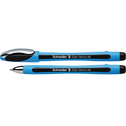 Pack of 2 Schneider Slider Memo XB Viscoglide Ballpoint Pens, Black