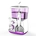 Professional Water Flosser Waterproof Dental Irrigator 10 Pulse Pressures 800 Capacity with 5 Jet Tips Plug-in Oral Care Cordless Flosser Purple WaterPulse