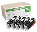 Inkjetcorner Compatible Ink Cartridges Replacement for PGI-250XL PGI-250BK for use with MX922 MG5620 MG6620 MG5520 MG7520 MG7120 IP7220 iX6820 MG5522 MG5420 MG6420 (Big Black, 5-Pack) primary
