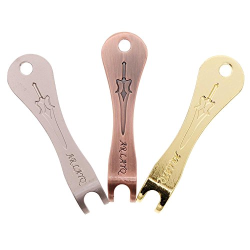 ZHUOTOP Acoustic Guitar String Bridge Pin Puller Stainless Steel Remover Luthier Tool Red Bronze