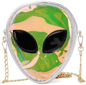 Amazon.com: C.C-US Holographic Alien Crossbody Bag for Men  display picture 2