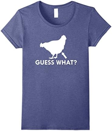 Womens Guess What? Teen Boy Gift Teenage Gifts Funny tshirt Small Heather Blue