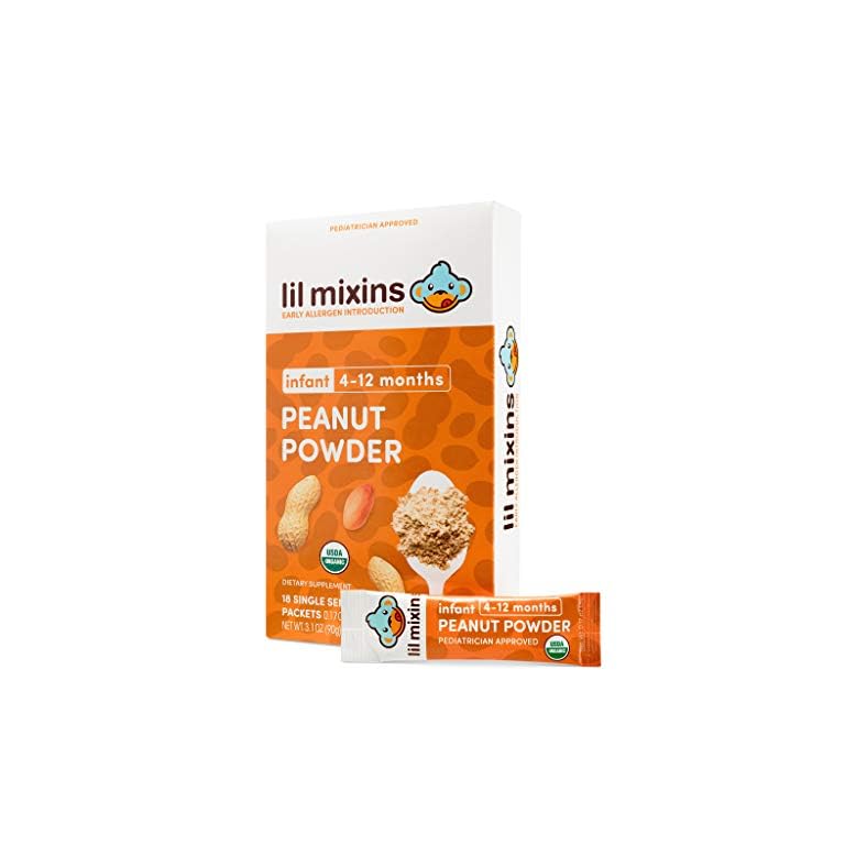 Lil Mixins Early Allergen Introduction Powder, Peanut | Baby Stage 1-3, For Infants & Babies 4-12 Mo, Support Healthy…