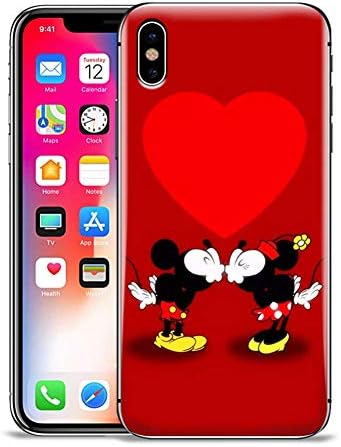 CRISTORE iPhone Xs/iPhone X Case,Mickey and Minnie Mouse Disney Pattern Protector Case Cover for iPhone Xs/iPhone X