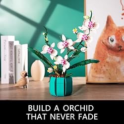 JOJO&Peach Orchid Building Set, Build an Orchid