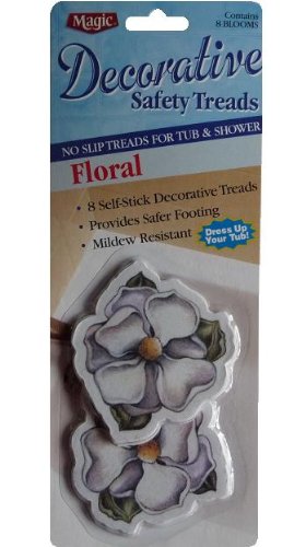 Floral 8 Decorative No Slip Safety Treads