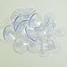 BronaGrand 30 Pack Clear Plastic Suction Cup Sucker Pads Without Hooks 3 Size, 40 mm, 30 mm, 20 mm