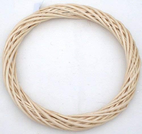 The Natural Look Light Wicker/Willow Wreath Ring-12(30cm).Single