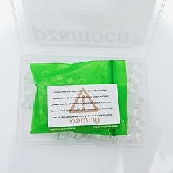 Pzsmocn 60 Pieces/30 Sets M6*8 mm PC Transparent
