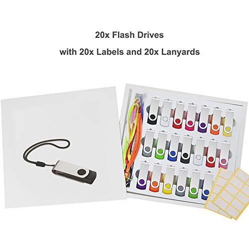 ABLAZE USB Sticks 256MB 20 Stück High Speed Datenspeicher USB-Sticks (256MB, 20 Stück, Mixcolor) – Bild 8