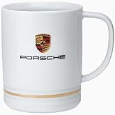 Porsche Crest Coffee Cup Mug Large 14 oz White