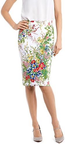 Printed Pull On Stretch Skirt