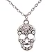 YAZILIND Yaizlind Embossed Ghost Skull Shape Chain Pendant Necklace Clothes for Women