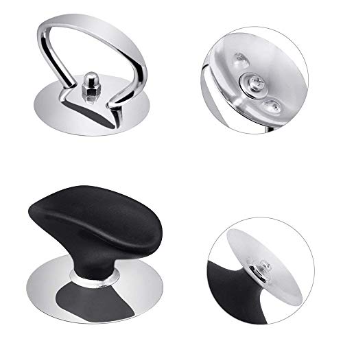 Homgaty 4 Part Universal Pan Pot Grip Lid Cover Knob Handle, Stainless Steel Kitchen Cookware Replacement Handgrip Lid Knob Cap - Thumbnail 6
