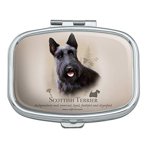 Scottish Terrier Scottie Dog Breed Rectangle Pill Case Trinket Gift Box