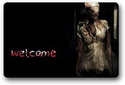 Our Iris Door Mat Rug Silent Hill Evil Monster Doormat Door Mat Outdoor/Indoor Non-woven Fabric Non Slip Gate Rug 23.6(L) x 15.7(W)