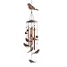 BLESSEDLAND Bird Wind Chimes-4 Hollow Aluminum Tubes -Wind Bells and Birds-Wind Chime with S Hook for Indoor and Outdoor primary
