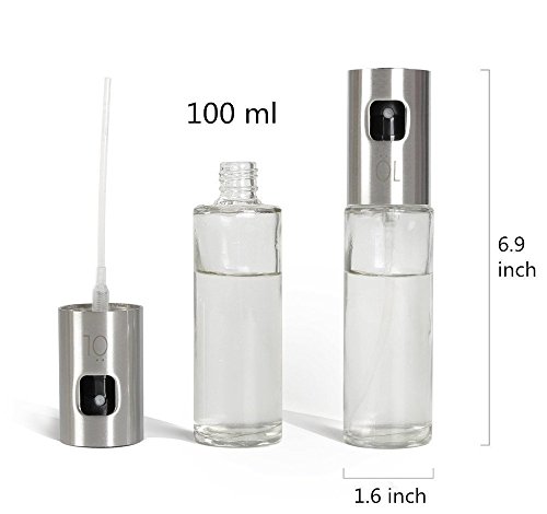 image for LayYun Olive Oil Sprayer Dispenser for cooking, Food-grade Glass Oil S