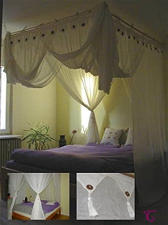 Moskitonetz Baldachin Luxus Betthimmel Z B 2 00 X 2 20 Amazon De Kuche Haushalt