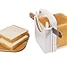 Bread Cutter Guide - Bread Slicing Guide Adjustable Folding Bread Slicer Toast Slicer Toast Cutting Guide Handed Bread Machine Bread Maker for Homemade Bread Bagel Loaf Sandwich White
